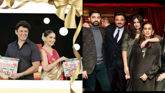 Bintang Bollywood Anil Kapoor dan Madhuri Dixit Sampaikan Kata Perpisahan di 2019, Ada Apa (Foto Kolase Instagram)