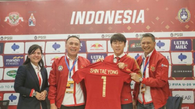 Usai resmi menjadi pelatih, Shin Tae-yong berpeluang debut menemani Timnas Indonesia vs Thailand