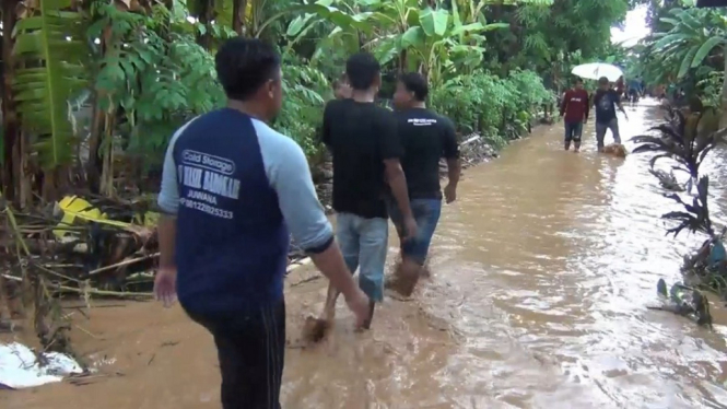 dua desa terendam banjir