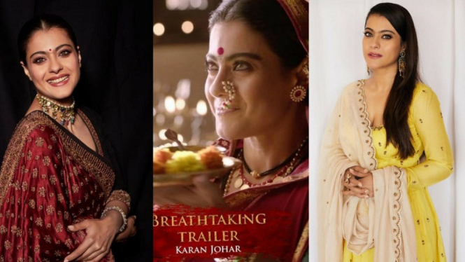 Bintang Cantik Bollywood Kajol Sibuk Promosi Film 'Tanhaji: The Using Warrior' (Foto Kolase Instagram)