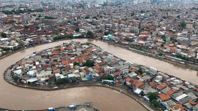 Sungai Ciliwung Jakarta Foto BNPB
