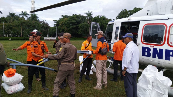 BNPB Kirim Bantuan Logistik ke Desa-desa Terisolir di Bogor Jawa Barat