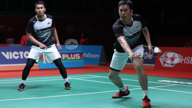 Hendra Setiawan/Mohammad Ahsan mengikuti langkah Kevin Sanjaya Sukamuljo/Marcus Fernaldi Gideon ke babak perempat final turnamen Malaysia Master 2020