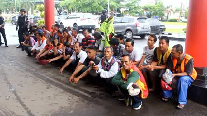 Patok Tarif ParkirTinggi, 28 Juru Parkir Liar di Kota Palembang Dicokok