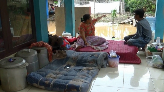 PULUHAN RUMAH DI CIASEM SUBANG TERENDAM BANJIR.