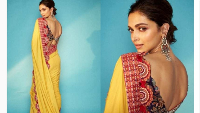 Penampilan Santuy Deepika Padukone Pasca Rilis Filmnya Berbagi Foto Busana Terbuka Bagian Punggungnya (Foto Kolase)