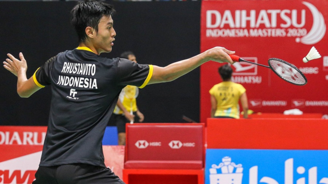 Shesar Hiren Rhustavito menghentikan langkah pemain tunggal putra India, Kidambi Srikanth, di babak pertama turnamen Indonesia Masters 2020