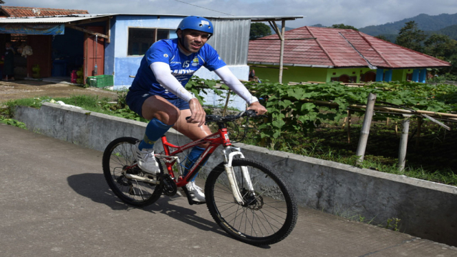 fabiano_Persib latihan Cross Countri 17 km di lembang