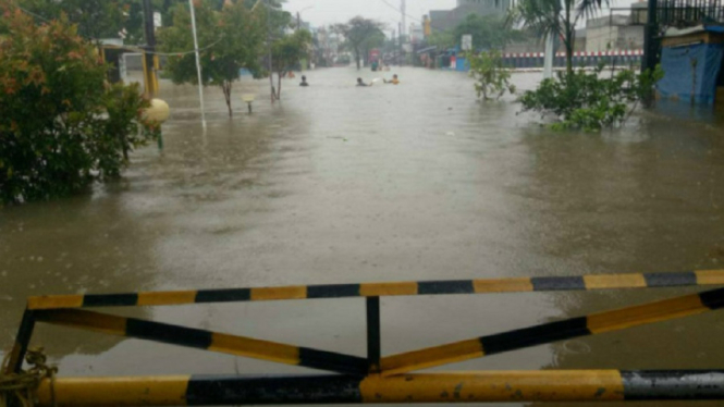 Lebih dari 80 Rumah di Priuk Terendam Banjir Setinggi 1 Meter (Foto Istimewa/Sherly)