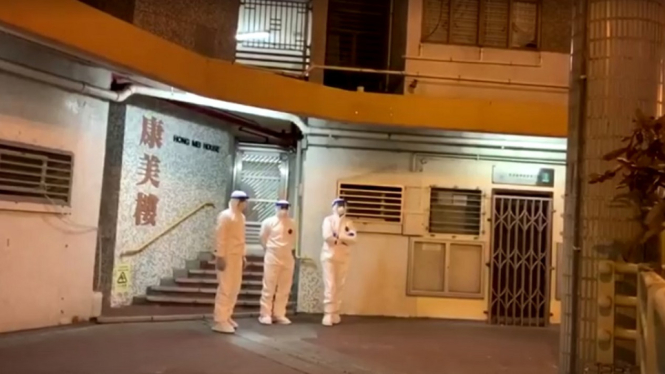 apartemen di hk dievakuasi