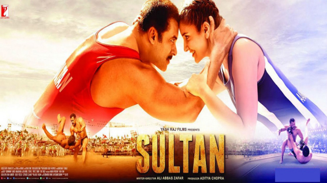 Pecinta Salman Khan dan Anushka Sharma Tonton Film 'Sultan' di Mega Bollywood ANTV (Foto Poster Film)