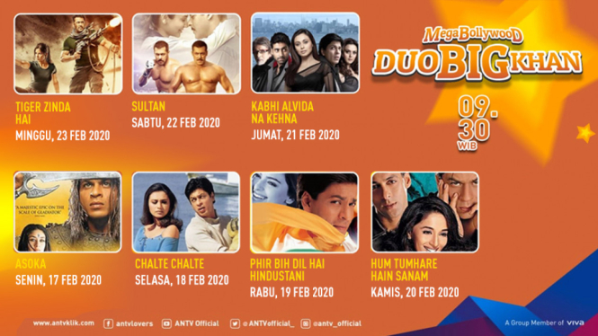 Inilah Film-Film Box Office yang Siap Tayang di Mega Bollywood ANTV, Simak Tanggalnya