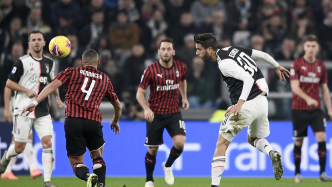 Jelang semifinal Coppa Italia - Pada pertemuan pertama musim ini di Serie A, Juventus menang 1-0 atas AC Milan