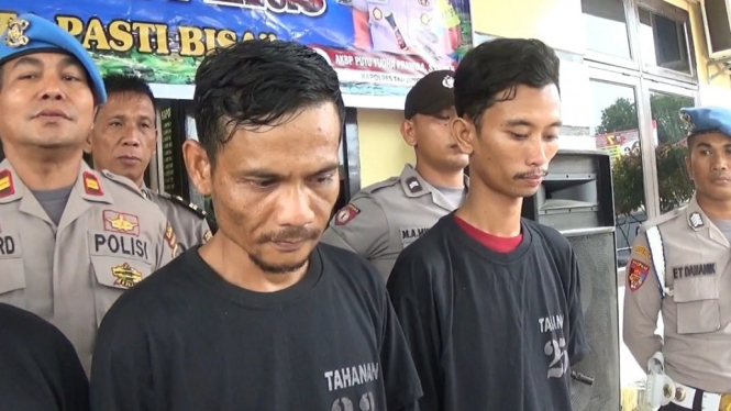 Polres Tanjung Balai, Sumaera Utara, ringkus 2 tersangka pengedar narkoba ratusan gram sabu dan ribuan butir pil happy five.