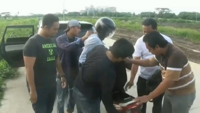 polisi tangkap pelaku curanmor-siti banten