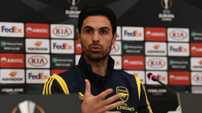 Bagi Mikel Arteta laga kontra Olimpiakos adalah debut di Eropa sebagai manajer dengan Arsenal