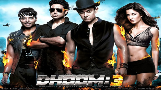 Saat Pesulap Hebat Vs Polisi India Beradu di Mega Bollywood ANTV ' Dhoom 3' (Foto Poster Film)