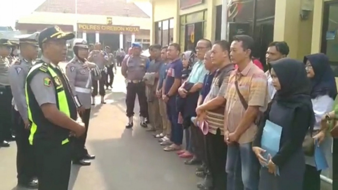 Antisipasi Virus Corona, Polres Cirebon Kota Wajibkan Pengunjung Pakai Masker
