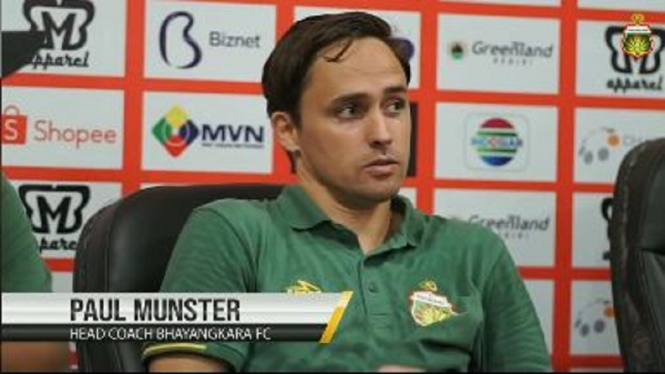 Pelatih Bhayangkara FC Paul Munster