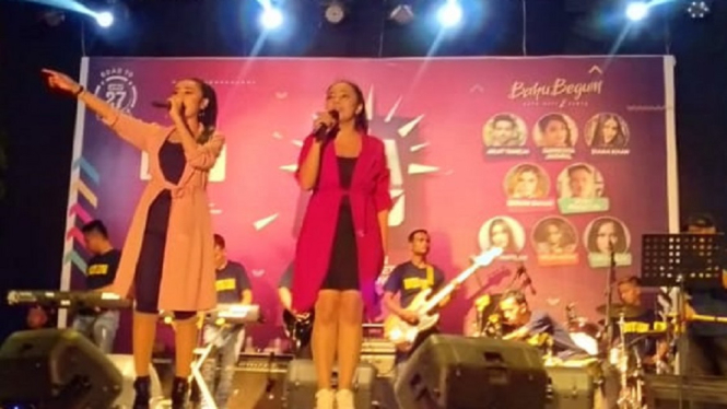 Road To HUT ANTV ke-27, Menakjubkan, 100 Lagu Dibawakan Duet Ibew-Tata (Foto ANTV-Andi)