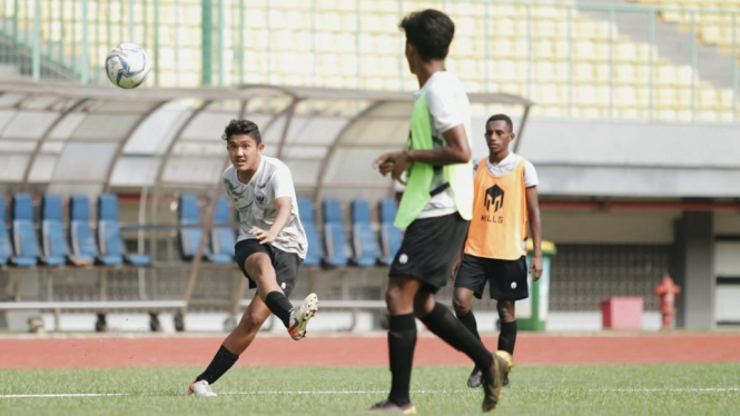 Marcell Januar Putra di Pemusatan Latihan Tahap 3 Bekasi