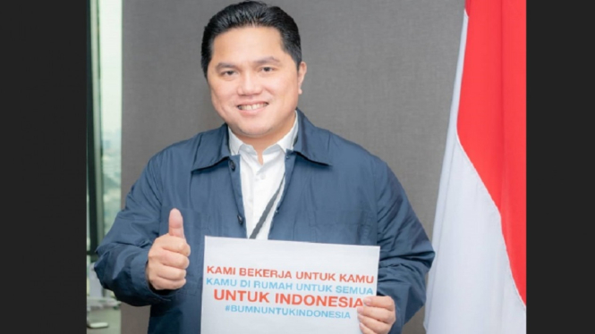 Ini Pesan Erick Thohir untuk Karyawan BUMN yang Bekerja (Foto Instagram @erickthohir)