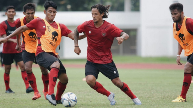 Irfan Bachdim Latihan Timnas Indonesia Februari 2020 di Madya