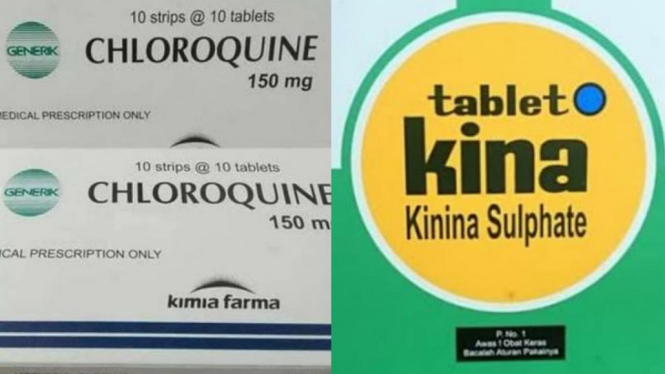 Harganya Melambung Sejak Disebut Sebagai Obat Virus Corona, Ini Beda Chloroquine dan Pil Kina (Foto Kolase)