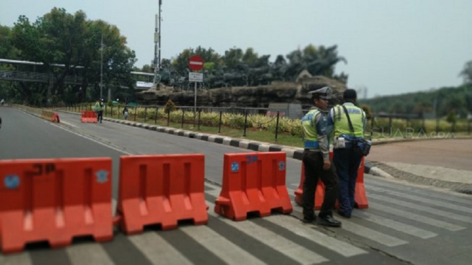 Pemkot Semarang Tutup 5 Ruas Jalan untuk Cegah Penyebaran Virus Corona (Foto ANTV-Diediet C)