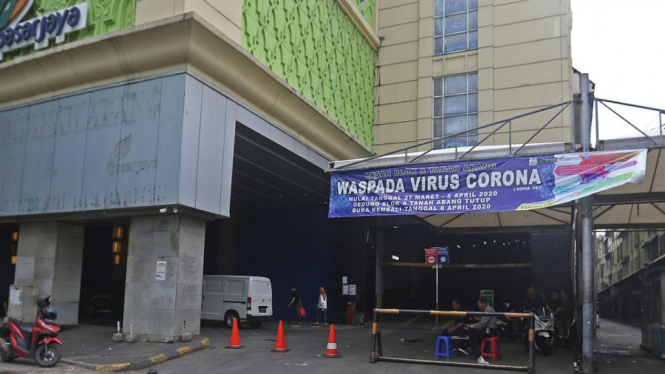 Deretan Foto Sepinya Pasar Tanah Abang Imbas Pencegahan Penyebaran Virus Corona (Foto Istimewa)