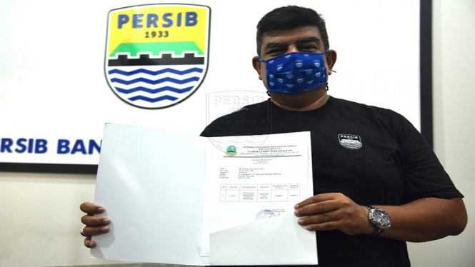 Persib Dr Rafi Ghani sertifikat hasil tes Wander Luiz dan ayahnya Negatif