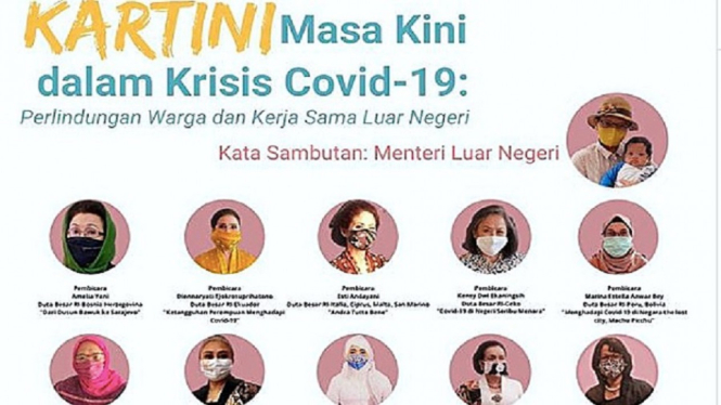 Menlu Retno Lestari Marsudi Jadi Keynote Speakers Webinar 'Kartini Masa Kini dalam Krisis Covid-19' (Foto Instagram)