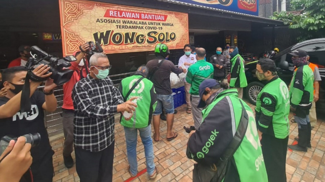 Peduli Dampak Covid-19, Asosiasi Waralaba Bagikan Makanan Uang dan Rapid Test (Foto Istimewa)