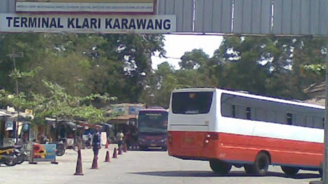 Patuhi Larangan Mudik, Dinas Perhubungan Karawang Tutup Terminal Bus Foto Istimewa)