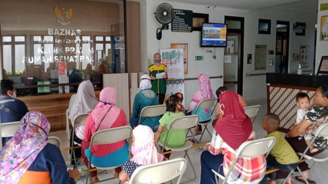 Aktivitas Rumah Sehat BAZNAS Yogyakarta melakukan penyuluhan ke masyarakat terkait menjaga kesehatan jiwa saat pandemi.(Foto Dok.Baznas)