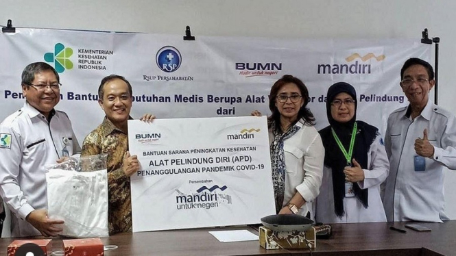 Bank Mandiri Salurkan Rp140 Miliar untuk Bantu Penanganan Covid-19 (Adv)