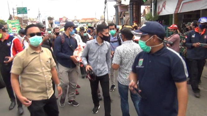 pembagian beras dan masker bikin macet