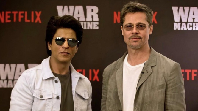 Shah Rukh Khan Berbagi Foto Dirinya Saat Bersama Brad Pitt, Mana Paling Ganteng? (Foto Instagram)