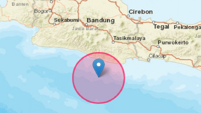 Gempa Magnitudo 5,2 Guncang Pangandaran Jawa Barat