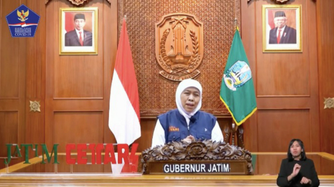 Gubernur Jawa Timur Khofifah meminta masyarakat tidak mudik di wilayah Jawa Timur