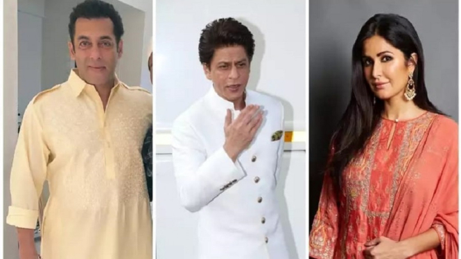 Inilah Gaya Busana dari Shah Rukh Khan Hingga Katrina Kaif Saat Perayaan Lebaran (Foto Kolase)