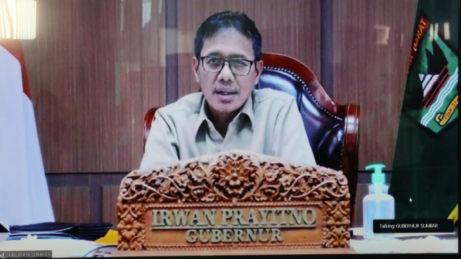 Gubernur Sumatera Barat menegaskan bagi masyarakarat yang sudah mudik ke Sumbar dilarang keluar dari wilayah Sumbar