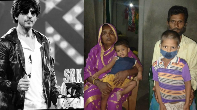 Shah Rukh Khan Tersentuh dengan Video yang Menyayat Hati Seorang Anak Bangunkan Ibunya (Foto Kolase)