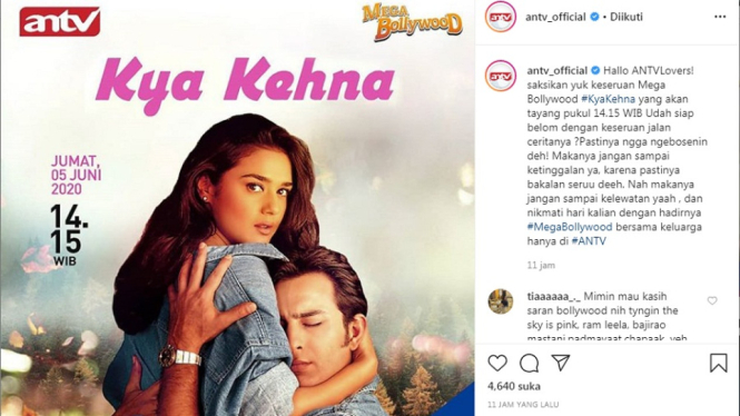 Mega Bollywood ANTV ‘Kya Kehna’ Jam 14.15 WIB, Tabu Kehamilan Sebelum