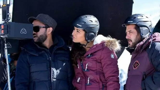 Foto Kenangan Salman Khan dan Katrina Kaif dari Lokasi Syuting Film 'Tiger Zinda Hai' (Foto Instagram)