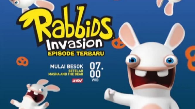 Film Animasi Segerombolan Kelinci Kocak 'Rabbids Invasion' Tanyang di ANTV Mulai Minggu 14 Juni 2020 (Foto Instagram)
