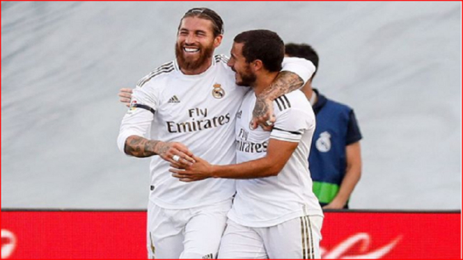 Real Madrid vs Eibar 3-1 gol Sergio Ramos