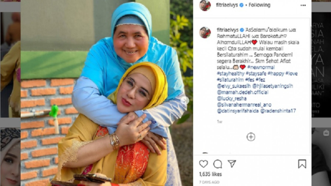 Fitria Elvy Sukaesih Foto Bareng Mamah Dedeh, Ini Doanya yang Bikin Heboh (Foto Tangkap Layar Instagram)