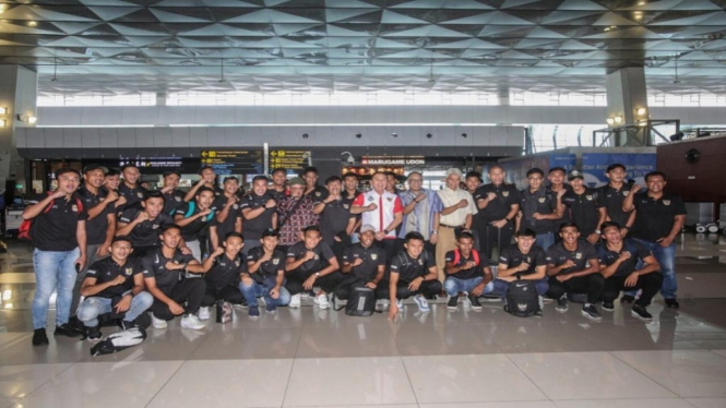 Pelapasan 28 pemain Timnas Indonesia ke Thailand 2020