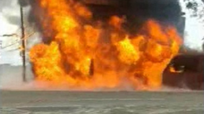 Gudang BBM Ilegal di Ogan Ilir Sumsel Meledak, 9 Rumah Ludes Terbakar